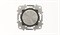 Механизм электронного универсального поворотного светорегулятора 60 - 500 Вт, серия SKY Moon, кольцо чёрное стекло - фото 137800