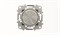 Механизм электронного поворотного светорегулятора для LED, 2 - 100 Вт, серия SKY Moon, кольцо хром - фото 137804
