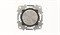Механизм электронного поворотного светорегулятора для LED, 2 - 100 Вт, серия SKY Moon, кольцо чёрное стекло - фото 137808