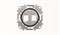 Накладка для 2-х суппортов/разъёмов типа 2017... или 2018..., со стальным суппортом, серия SKY Moon, кольцо чёрное стекло - фото 137825