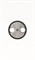Накладка для TV-R розетки, серия SKY Moon, кольцо чёрное стекло - фото 137829