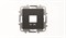 Накладка для механизмов зарядного устройства USB, арт.8185, серия SKY, цвет чёрный барх. - фото 137836