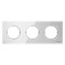 Рамка 3-постовая, серия SKY Moon, цвет стекло белое - фото 137853