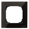 Рамка 1-постовая, серия SKY, цвет стекло чёрное - фото 137904