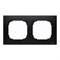 Рамка 2-постовая, серия SKY, цвет чёрный бархат - фото 137932