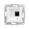 SEDNA РОЗЕТКА КОМПЬЮТЕРНАЯ RJ45, одиночная, кат. 5е, неэкр. UTP, БЕЛЫЙ - фото 162399