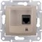 SEDNA РОЗЕТКА КОМПЬЮТЕРНАЯ RJ45, одиночная, кат. 5е, неэкр. UTP, ТИТАН - фото 162411