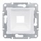 SEDNA АДАПТЕР для 1 коннектора RJ45, RDM, кат. 5e, кат. 6, UTP, БЕЛЫЙ - фото 162425