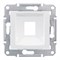 SEDNA АДАПТЕР для 1 коннектора RJ45, SYSTIMAX, кат. 5e, кат. 6, UTP, БЕЛЫЙ - фото 162428