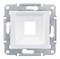 SEDNA АДАПТЕР для 1 коннектора RJ45, SYSTIMAX, кат. 5e, кат. 6, UTP, БЕЛЫЙ - фото 162429