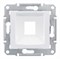 SEDNA АДАПТЕР для 1 коннектора RJ45, SYSTIMAX, кат. 5e, кат. 6, UTP, БЕЛЫЙ - фото 162430
