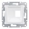 SEDNA АДАПТЕР для 1 коннектора RJ45, AMP MOLEX KELINE, кат. 5e, 6, UTP, БЕЛЫЙ - фото 162437