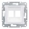 SEDNA АДАПТЕР для 2 коннекторов RJ45, AMP MOLEX KELINE, кат. 5e, 6 UTP, БЕЛЫЙ - фото 162466