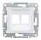 SEDNA АДАПТЕР для 2 коннекторов RJ45, AMP MOLEX KELINE, кат. 5e, 6 UTP, БЕЛЫЙ - фото 162469