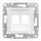 SEDNA АДАПТЕР для 2 коннекторов RJ45, AMP MOLEX KELINE, кат. 5e, 6 UTP, БЕЛЫЙ - фото 162470