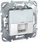 UNICA РОЗЕТКА компьютерная, RJ45, одиночная, с полем для надписи, кат. 5е, БЕЛЫЙ - фото 163702