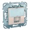 UNICA РОЗЕТКА компьют., RJ45, одиночная, с полем для надписи, кат. 6, БЕЖЕВЫЙ - фото 163719