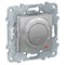 UNICA NEW термостат электронный, 8А, встроенный термодатчик, алюминий - фото 165734