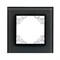 Минск Рамка 1-местная стеклянная черная EKF Basic - фото 183512