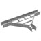 Тройник для лестничного лотка ЛКР 400х85, толщ. 2,0 мм, Сендзимир цинк - фото 199138