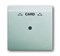Плата центральная (накладка) для механизма карточного выключателя 2025 U, серия impuls, цвет серебристый металлик - фото 94628