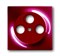 Накладка (центральная плата) для TV-R-SAT розетки, серия impuls, цвет бордо/ежевика - фото 94650
