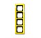Рамка 5-постовая, серия axcent, цвет жёлтый - фото 94817