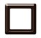 Рамка 1-постовая, серия Allwetter 44, цвет коричневый - фото 95086