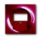 Плата центральная (накладка) для механизмов USB/VGA/HDMI/RCA, серия impuls, цвет бордо/ежевика - фото 95288