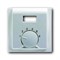 Накладка для механизма терморегулятора (термостата) 1094 UTA, 1097 UTA, серия impuls, цвет серебристый алюминий - фото 95481