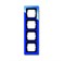 Рамка 4-постовая, серия axcent, цвет синий - фото 95514